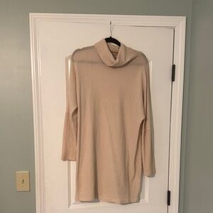 Cream Turtleneck Sweater